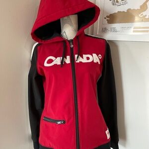 Canada Red and Black Women's Jacket